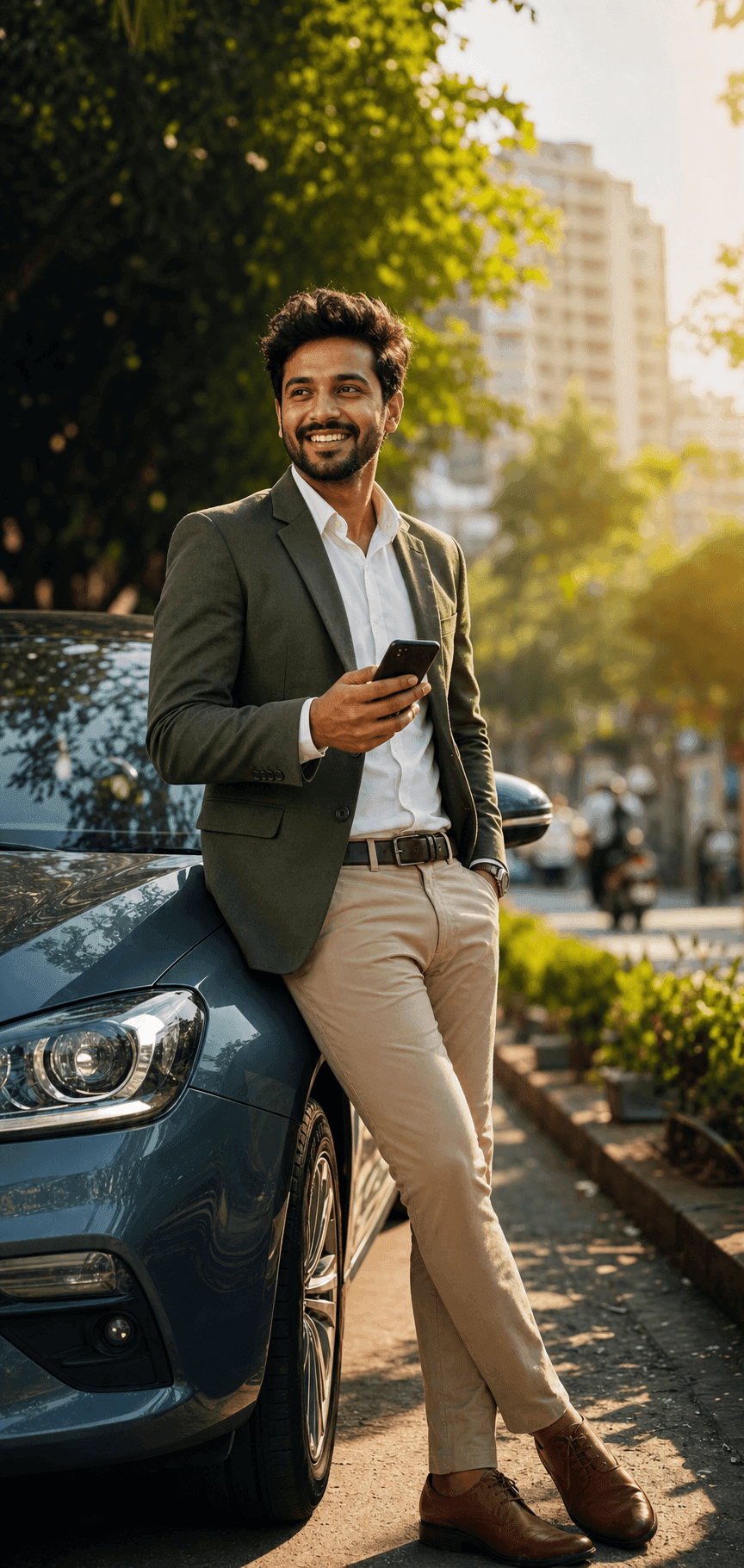 A YouHonk customer booking car service from their phone